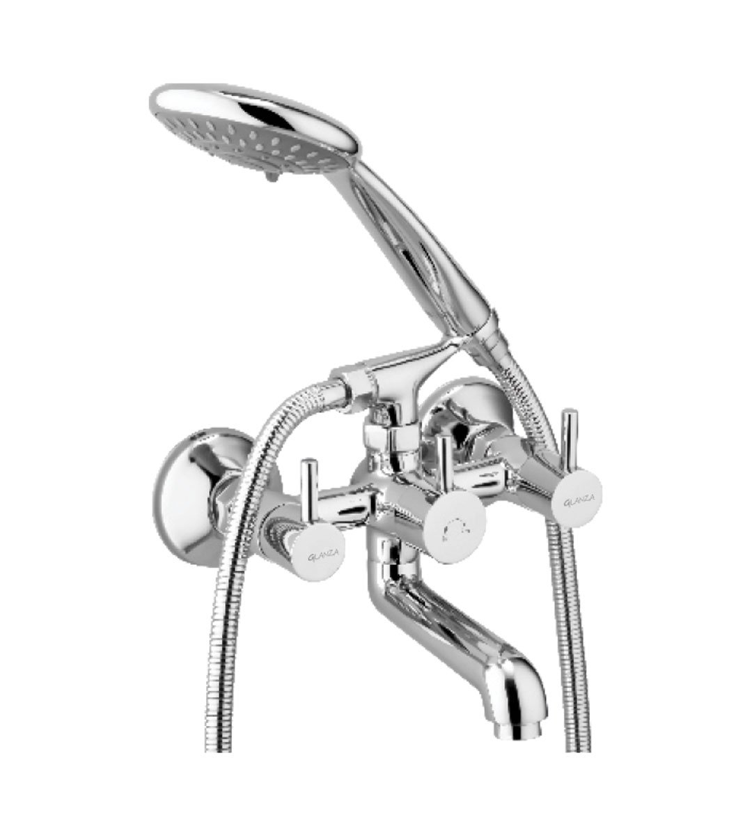 Wall Mixer Telephonic with Crutch