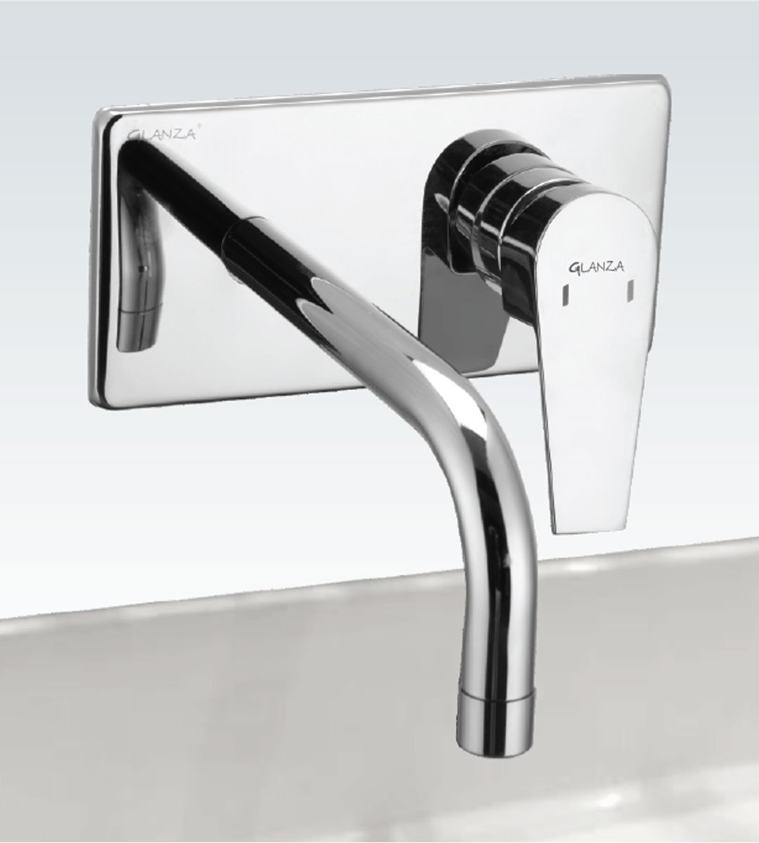 Single Lever Basin Mixer Wall Mounted