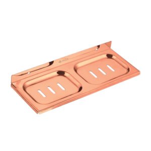 Double Soap Dish Rose Gold Royal