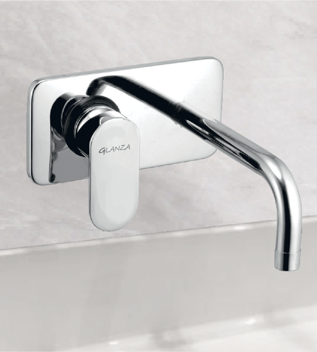 Single Lever Basin Mixer Wall Mounted